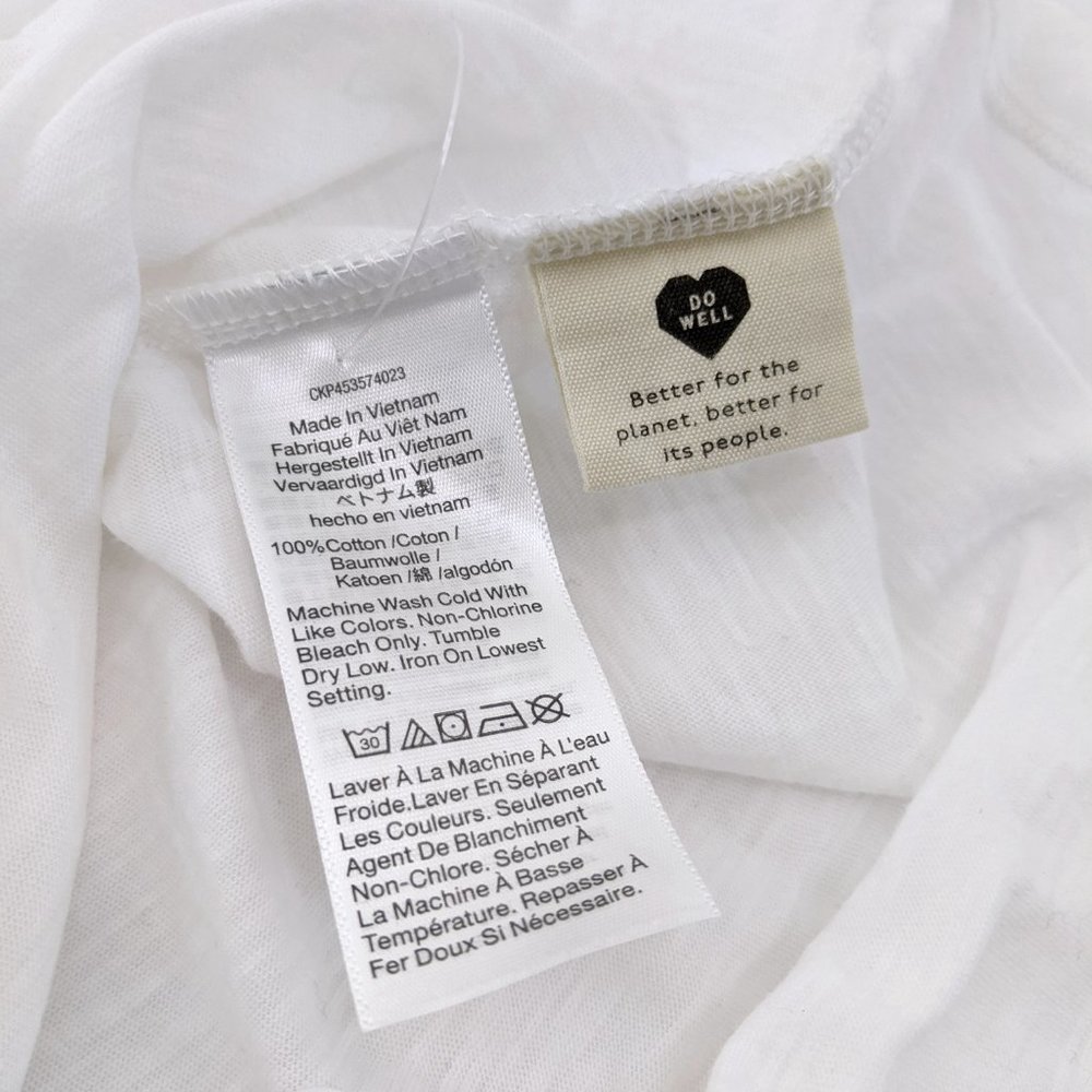 Madewell Size L Womens Whisper Cotton Rib-Crewneck Tee In White - Picture 7 of 7